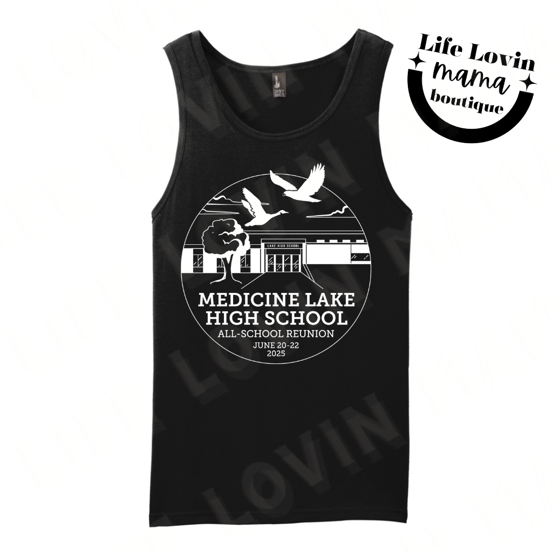 Med Lake All school Reunion ADULT Mens Tank