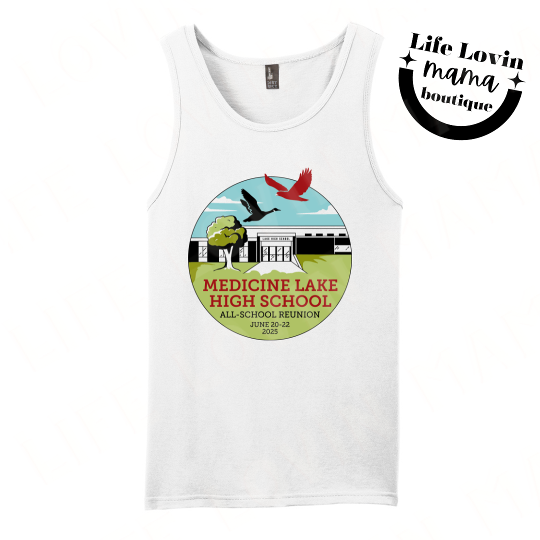 Med Lake All school Reunion ADULT Mens Tank