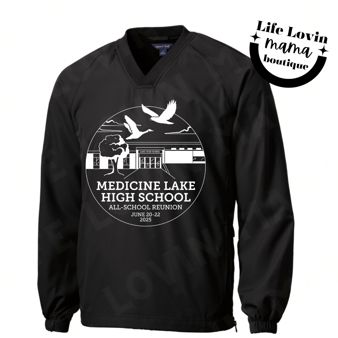 Med Lake All school Reunion ADULT Windbreaker