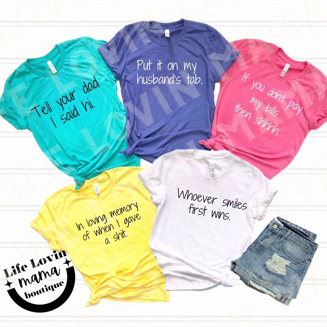 Sassy long sleeve tees