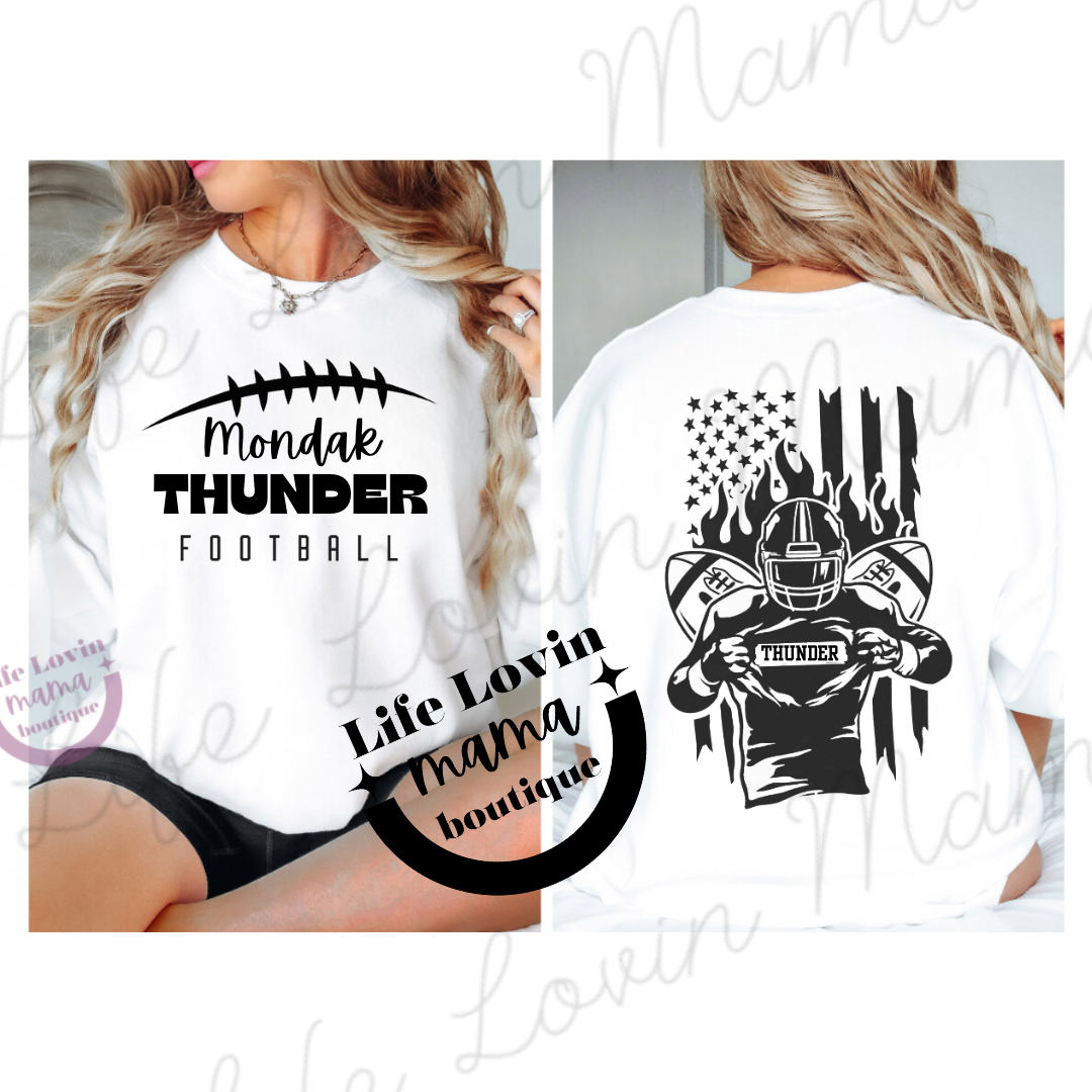 Custom Football Hoodies/Sweatshirts flag