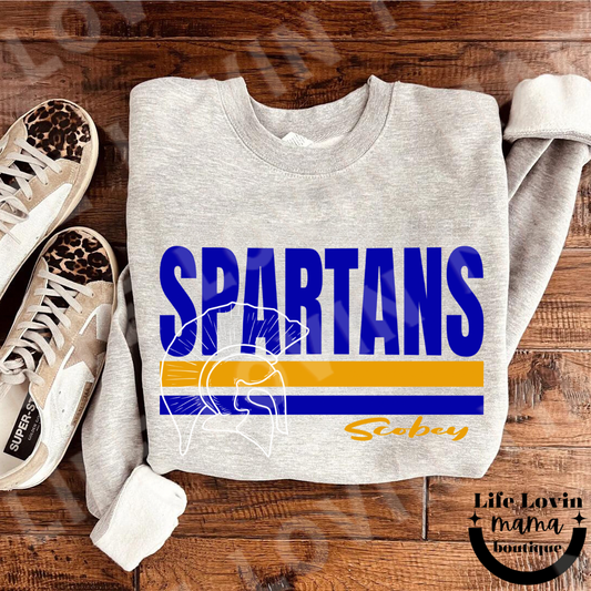 ADULT Retro SPARTANS design