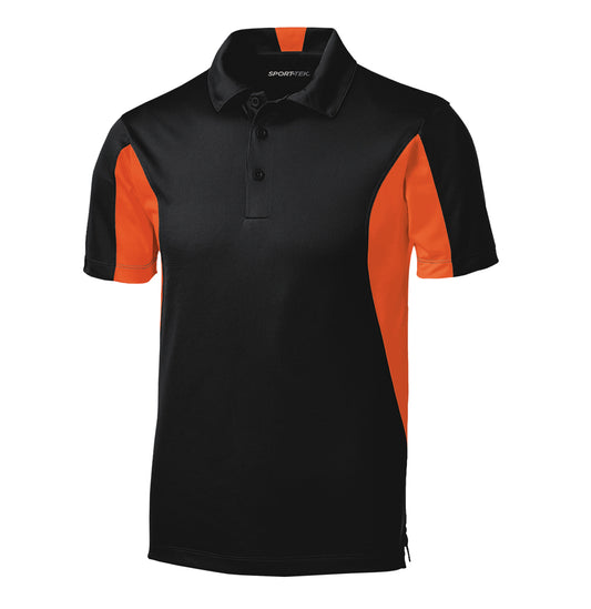Orange and black polo