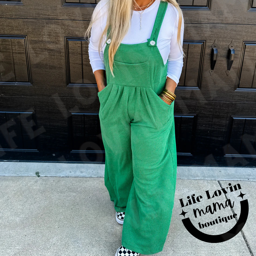 Cheetah and Solid Karli Boho Overalls