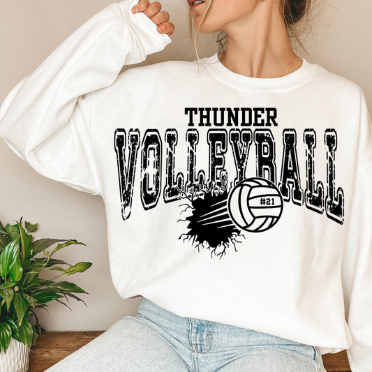 Custom Team Volleyball Tees/Long Sleeve Tees/Sweatshirts