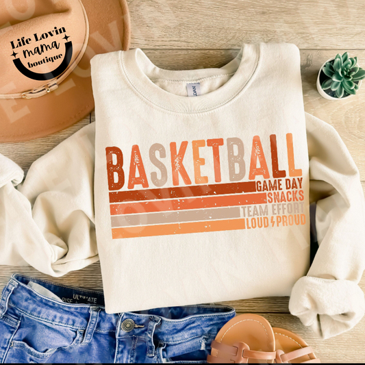 Adult Basketball grunge or Solid lines