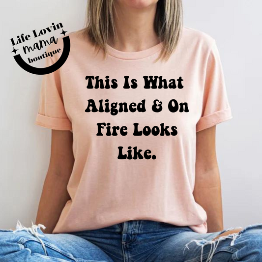 This is what aligned and on fire looks like