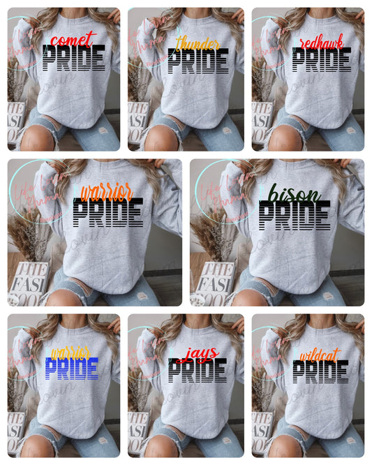 Team spirit pride shirts