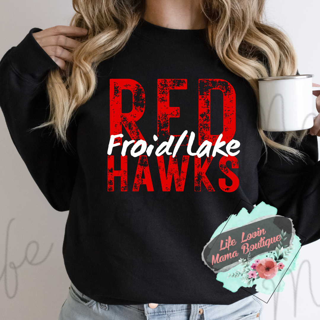 Distressed Froid/Lake Redhawks